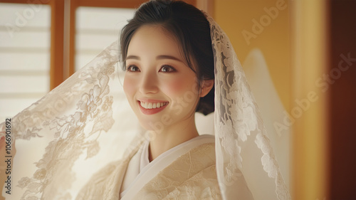 結婚式前の微笑み photo