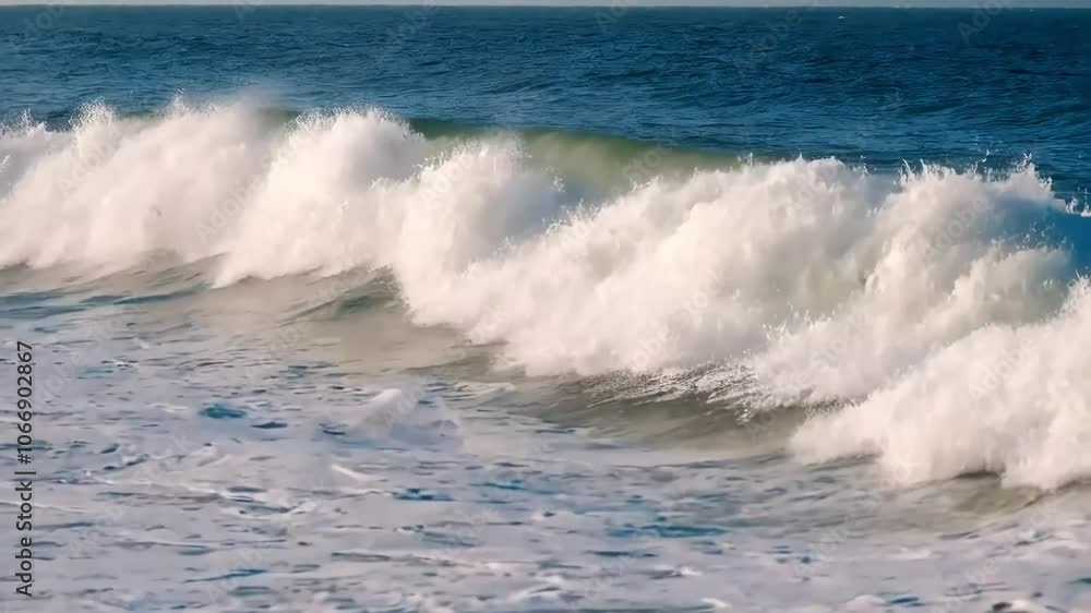 Sunset over the waves of the sea. Beautiful landscape of sunset in the ocean with waves Sunset over the waves of the sea. Beautiful landscape of sunset in the ocean with waves