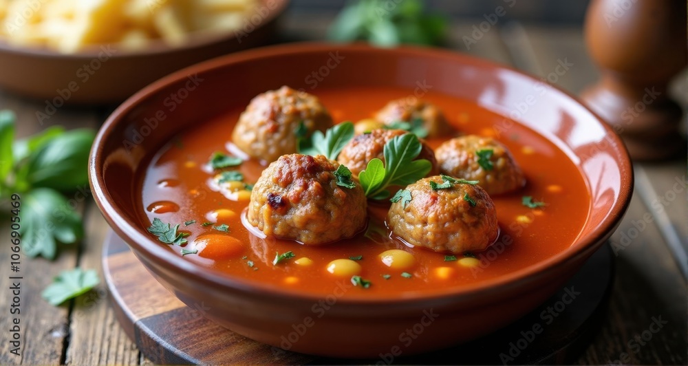 Savory meatballs in rich tomato sauce Savory meatballs in rich tomato sauce