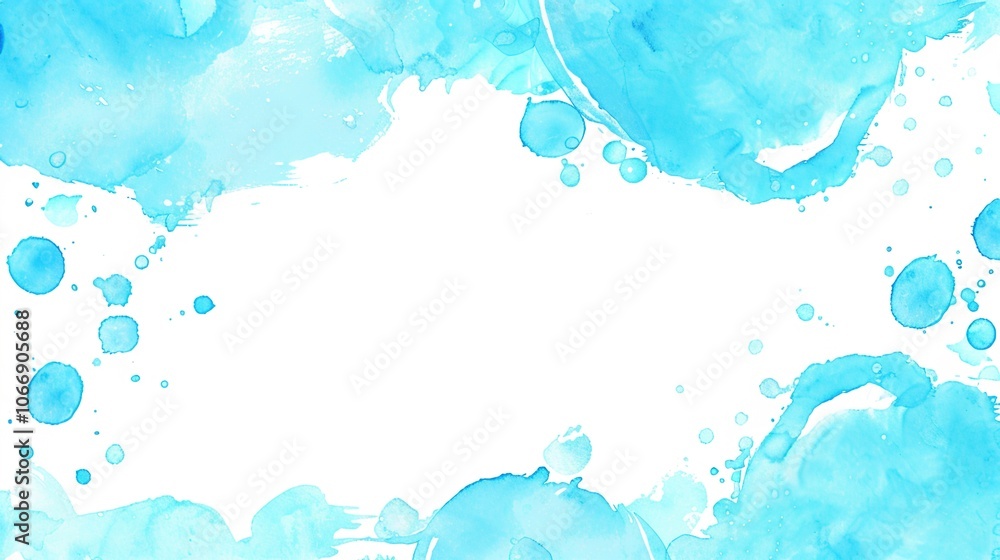Light blue hand drawn border background presents a serene and artistic view. A charming display of soft color and creativity Light blue hand drawn border background presents a serene and artistic view. A charming display of soft color and creativity