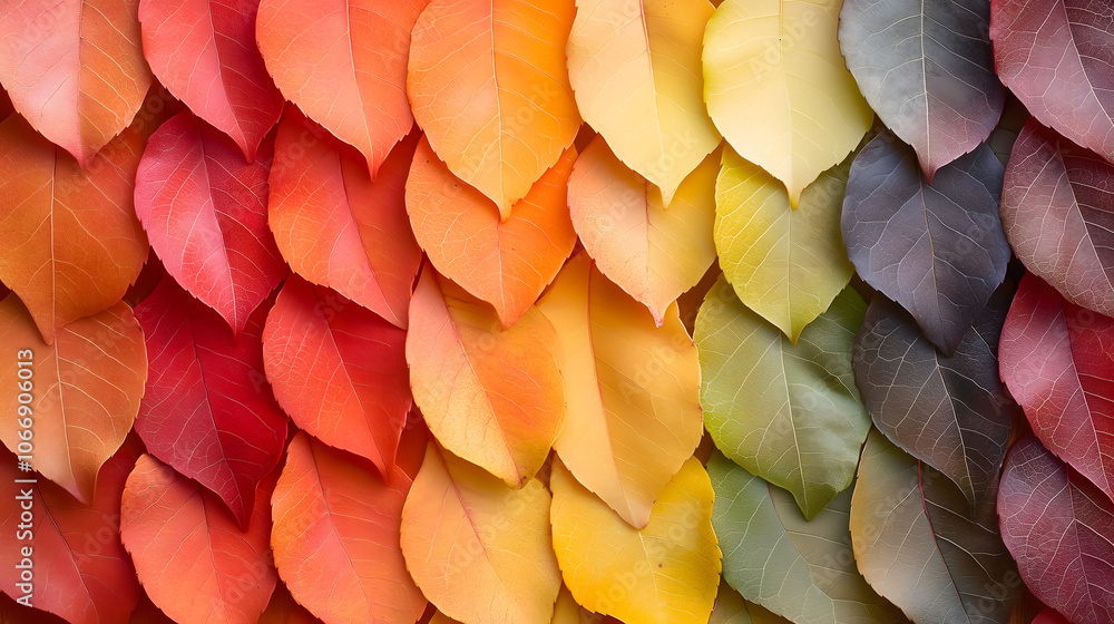 Beautiful display of autumn leaves in various shades of orange, red, yellow, and green Beautiful display of autumn leaves in various shades of orange, red, yellow, and green