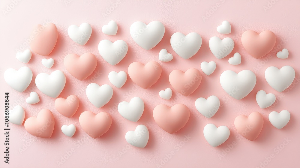 A charming cute heart background filled with pastel hearts against a soft pink backdrop, ideal for romantic themes or invitations for special occasions. A charming cute heart background filled with pastel hearts against a soft pink backdrop, ideal for romantic themes or invitations for special occasions.
