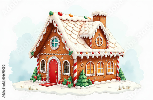 beautiful gingerbread house for christmas