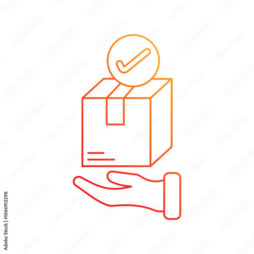 pick gradient icon with white background vector stock illustration