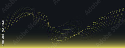 Schilderij op canvas Abstract background with a dark background and yellow gradient
