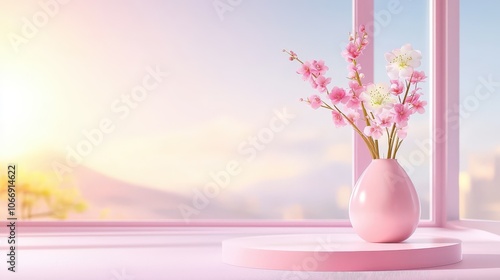 A gentle pink background captured under soft studio lights, creating a dreamy atmosphere perfect for romantic photography or branding.