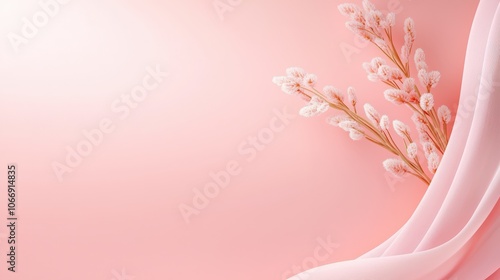 An elegant pink backdrop featuring subtle textures, perfect for enhancing fashion shoots, beauty branding, and romantic settings.