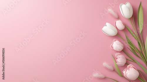 A light pink backdrop showcasing a simple yet sophisticated design, perfect for creative projects, personal branding, or wedding photography.