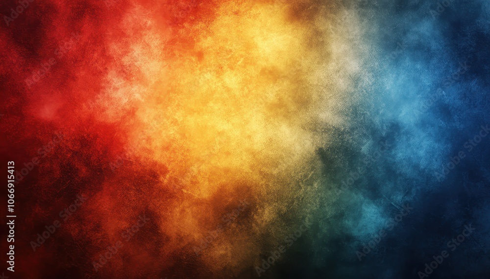 Colorful gradient background with grain texture creating a warm and cool atmosphere Colorful gradient background with grain texture creating a warm and cool atmosphere