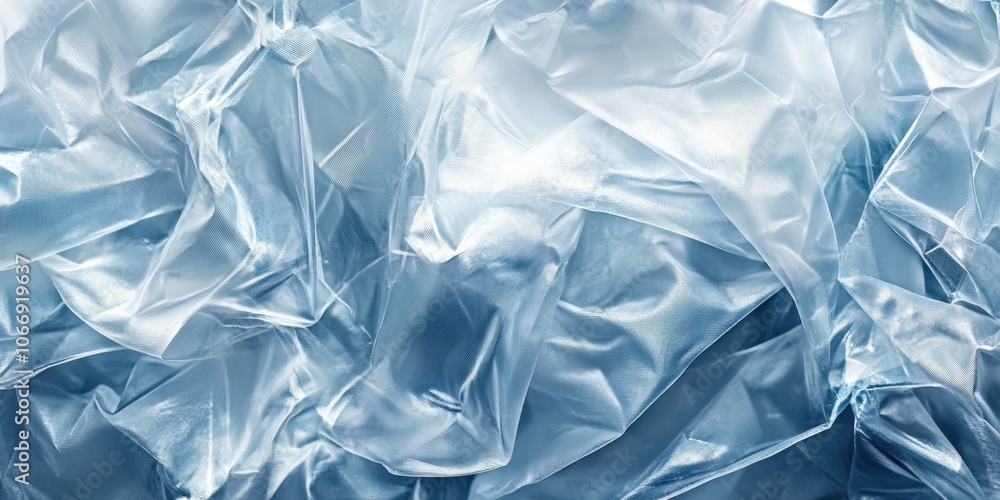 Abstract wrinkled blue plastic background. Abstract wrinkled blue plastic background.