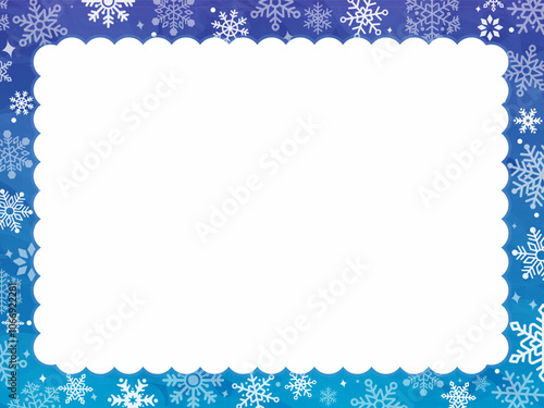 雪の結晶のフレーム