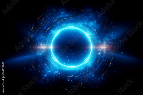 dark blue and glow on background