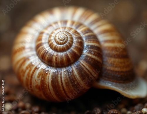 snail shell on the sand