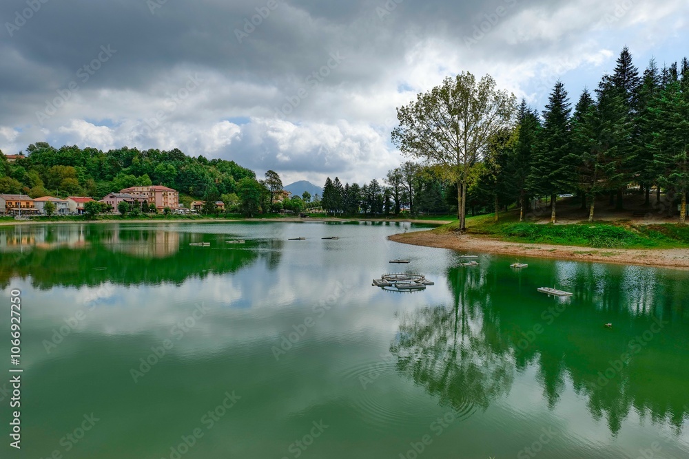 The Sirino lake in Basilicata, Italy. The Sirino lake in Basilicata, Italy.