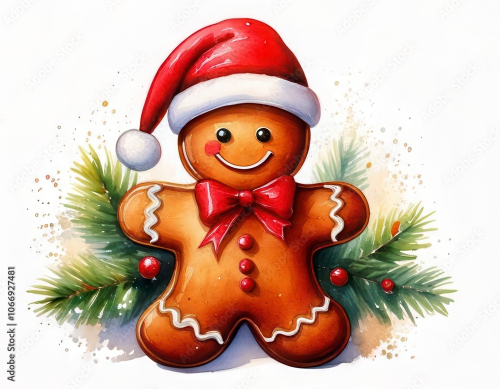 Christmas sugar cookie gingerbread man. Generated image Christmas sugar cookie gingerbread man. Generated image