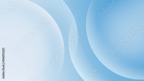 Abstract circle blue white gradient desktop wallpaper vector. Monotone Gradient blue white Digital technology background. Abstract circle shape blue white gradient desktop wallpaper background vector