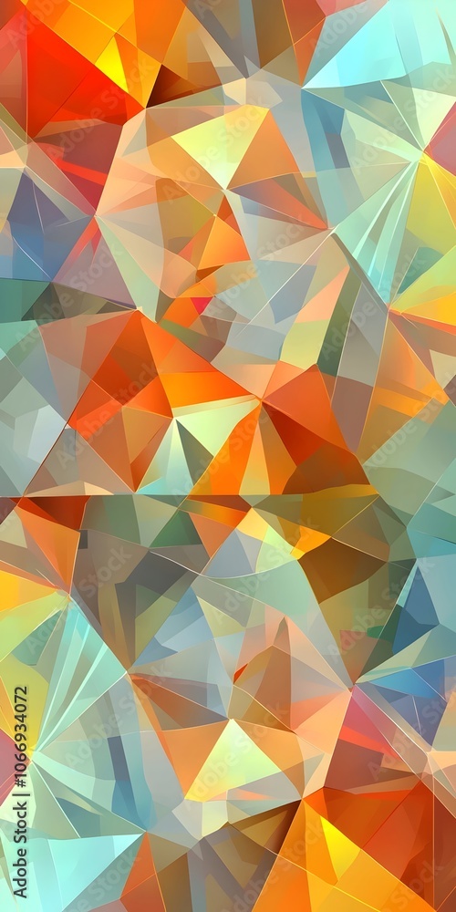 An abstract geometric pattern featuring a vibrant blend of colors including orange, teal, and soft pastels, creating a dynamic and energetic visual composition. An abstract geometric pattern featuring a vibrant blend of colors including orange, teal, and soft pastels, creating a dynamic and energetic visual composition.