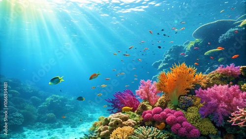 coral reef in the sea