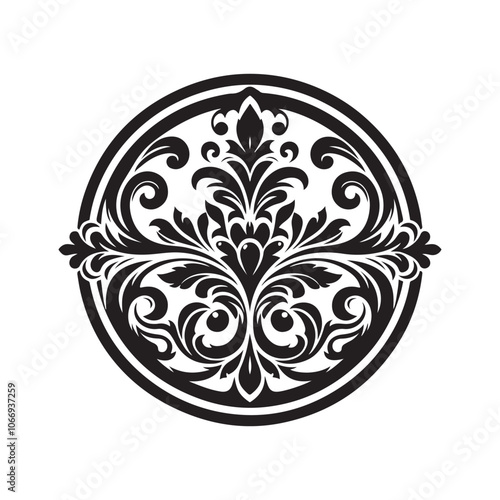 Luxury Ornament Frame Silhouettes – Vector Illustrations for Opulent Designs