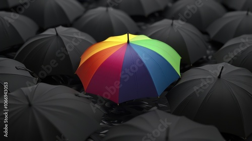 Rainbow Umbrella Stand Out