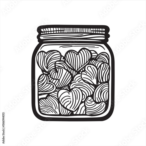 jar of pickled cucumbers