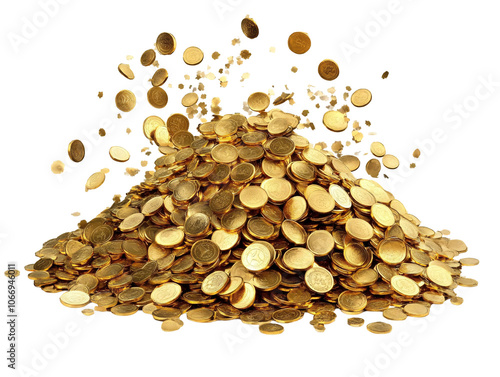 a pile of gold coins photo