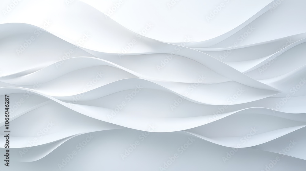 The image is a white background with a series of white lines that resemble waves The image is a white background with a series of white lines that resemble waves