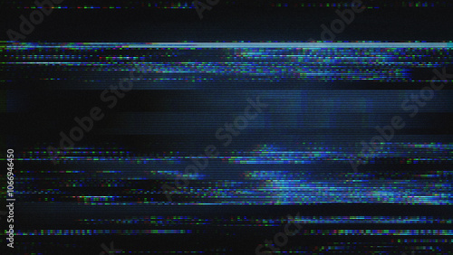 A background texture with data glitch and interference effects.