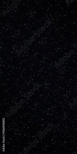 Night sky filled with sparkling stars on a black background, galaxy