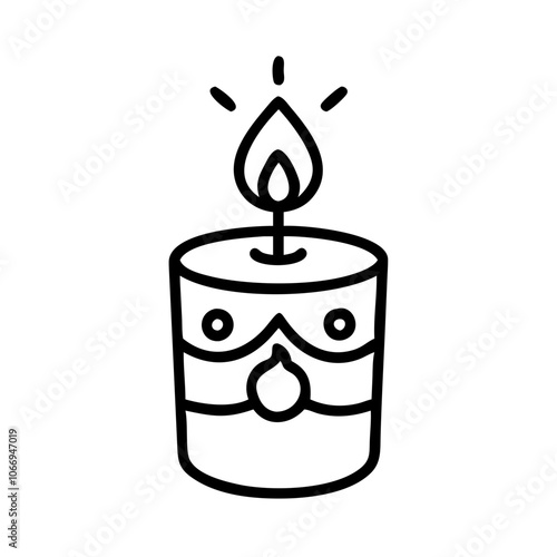 Logo for a magical candle store– Ideal for Esoteric Blogs, Mystical Websites, Spiritual Gift Shops, Tarot Reading Ads, or Halloween-Themed Stationery and Designs