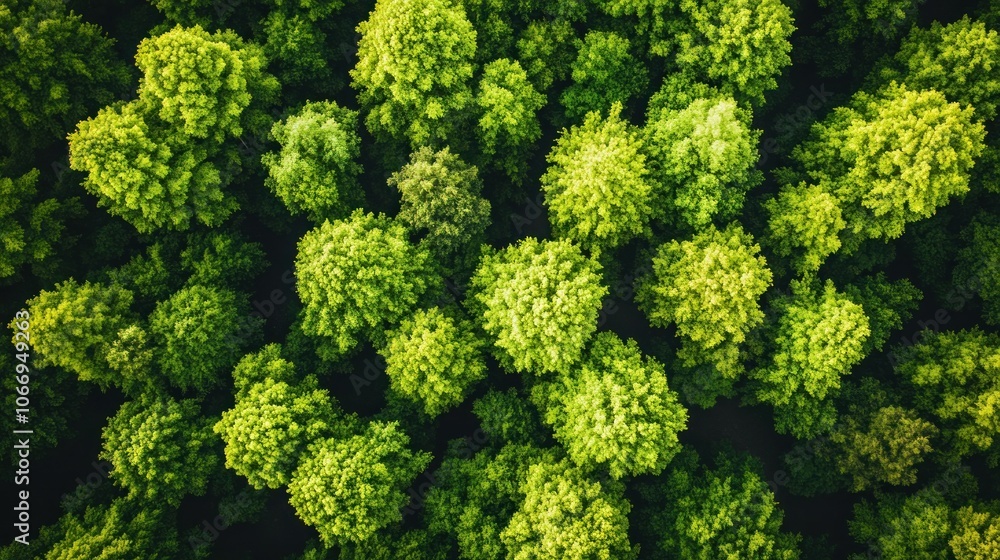 Aerial View of Lush Green Forest Canopy Aerial View of Lush Green Forest Canopy