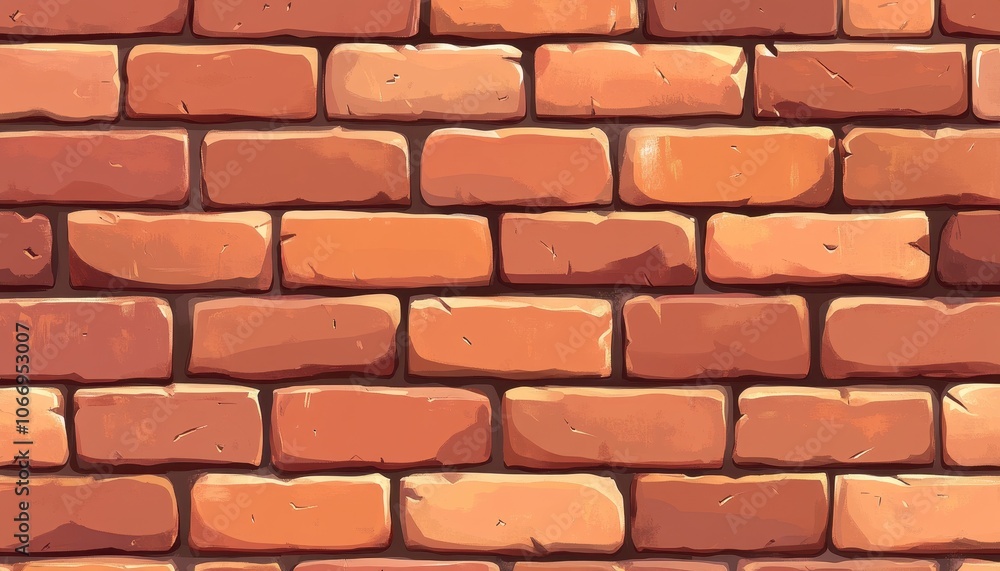 Fototapeta premium Seamless brick wall texture providing a classic rustic feel for any design project