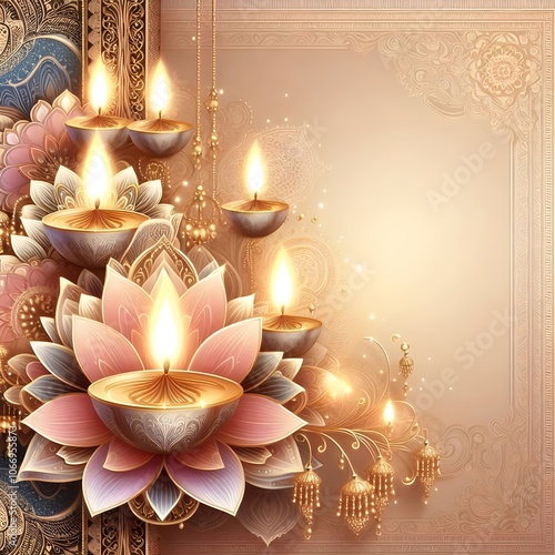 christmas background with candles