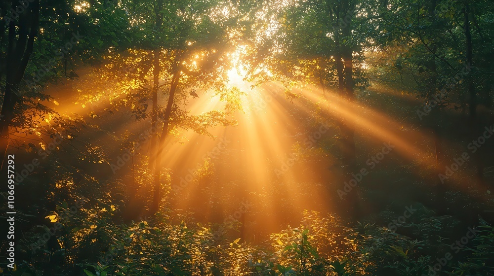 Discover a hidden waterfall in a lush green forest Discover a hidden waterfall in a lush green forest