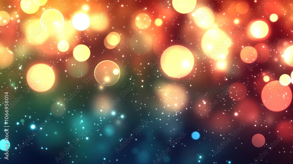 Abstract bokeh background with warm and cool colors. Abstract bokeh background with warm and cool colors.
