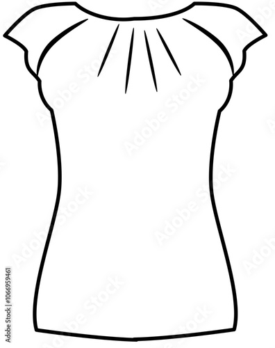 autumn clothes Doodle element coloring page cartoon illustration