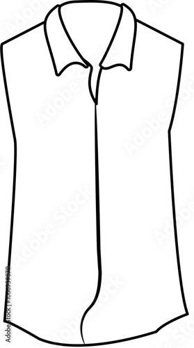 autumn clothes Doodle element coloring page cartoon illustration