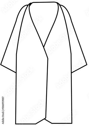 autumn clothes Doodle element coloring page cartoon illustration