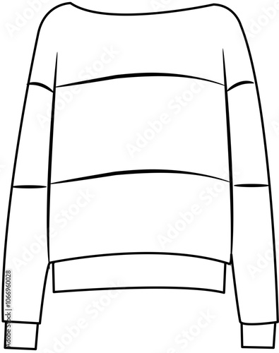 autumn clothes Doodle element coloring page cartoon illustration