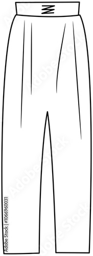 autumn clothes Doodle element coloring page cartoon illustration