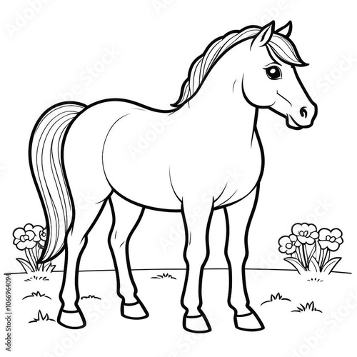 Wallpaper Mural horse on white Torontodigital.ca