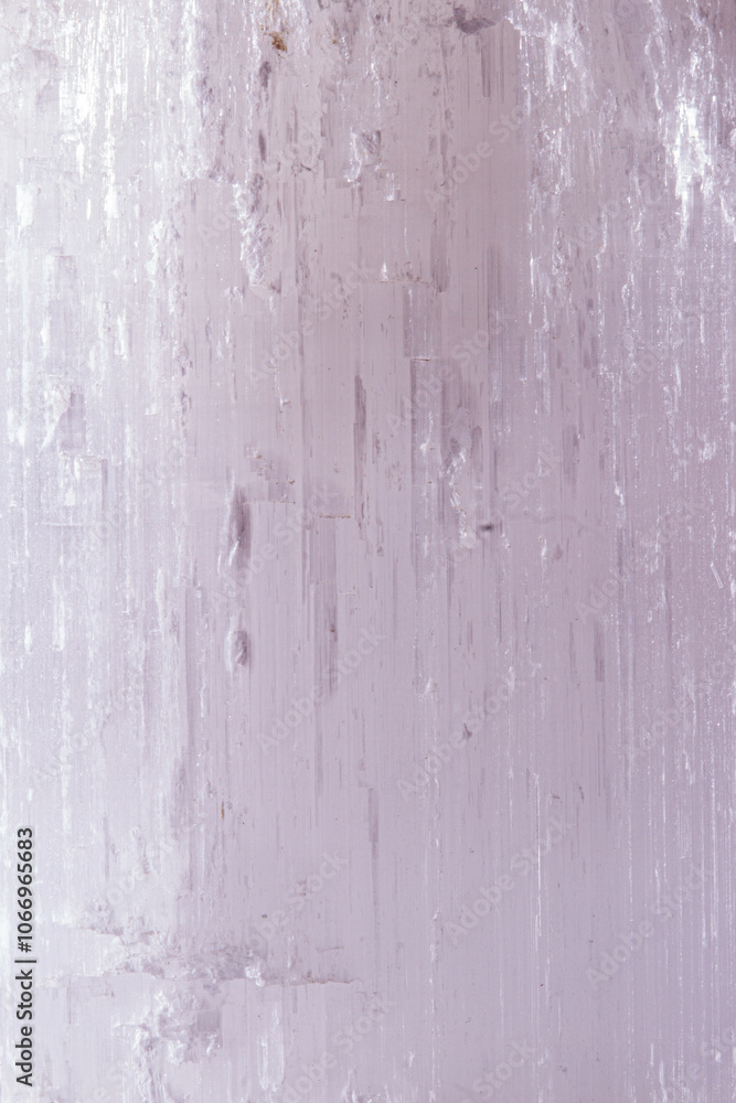 Fototapeta premium Mineral Rock White Selenite translucent texture
