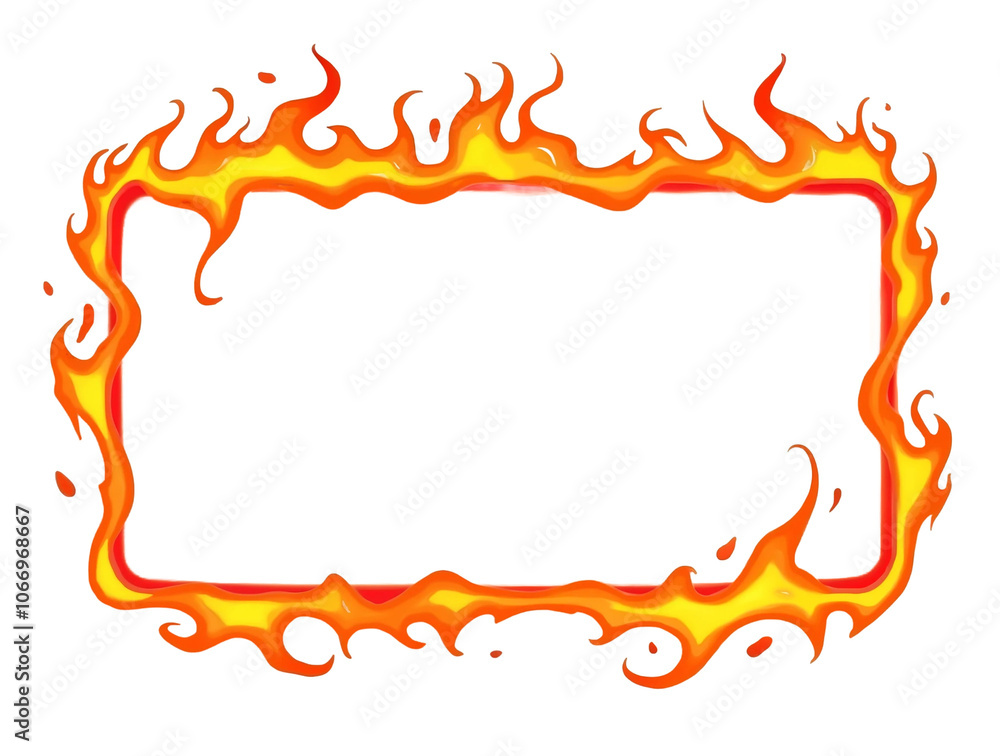 frame of fire flame frame frame of fire flame frame