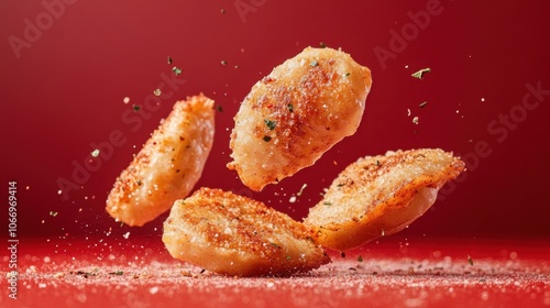 Fototapeta Naklejka Na Ścianę i Meble -  Crispy and delicious pan-fried chicken steak