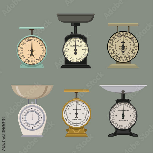 Antique and Vintage Household Kitchen Scales