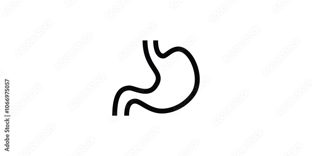 stomach icon. Simple vector icon design for medical human health. stomach icon. Simple vector icon design for medical human health.