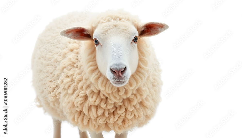 Fototapeta premium a sheep with lots of dust on it 