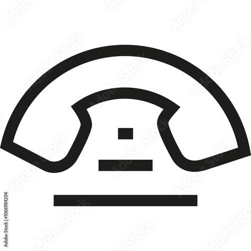 A classic telephone icon representing communication and connectivity in a minimalist style on a simple background
