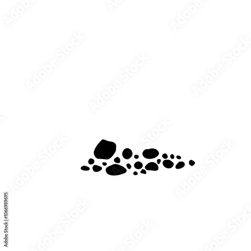 Black Stone Gravel Pebble