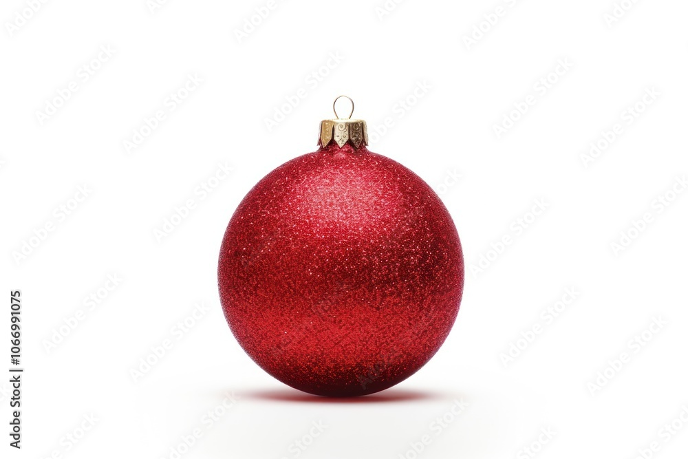 Christmas ball glitter red white background. Christmas ball glitter red white background.